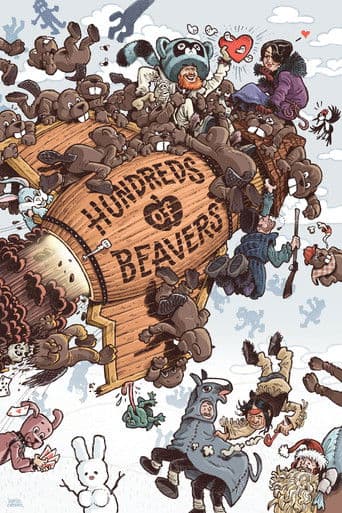 Poster film Hundreds of Beavers (2024) Subtitle Indonesia - REBAHIN