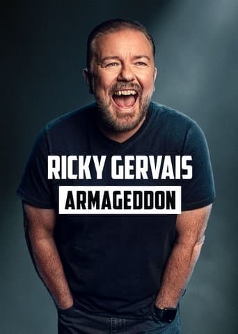 Poster film Ricky Gervais: Armageddon (2023) Subtitle Indonesia - REBAHIN