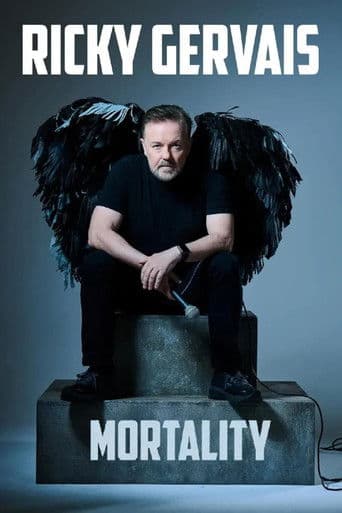 Poster film Ricky Gervais: Mortality (2025) Subtitle Indonesia - REBAHIN